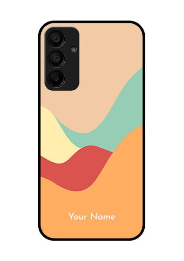 Galaxy F15 5G Custom Glass Phone Case - Ocean Waves Multi - Colour Design