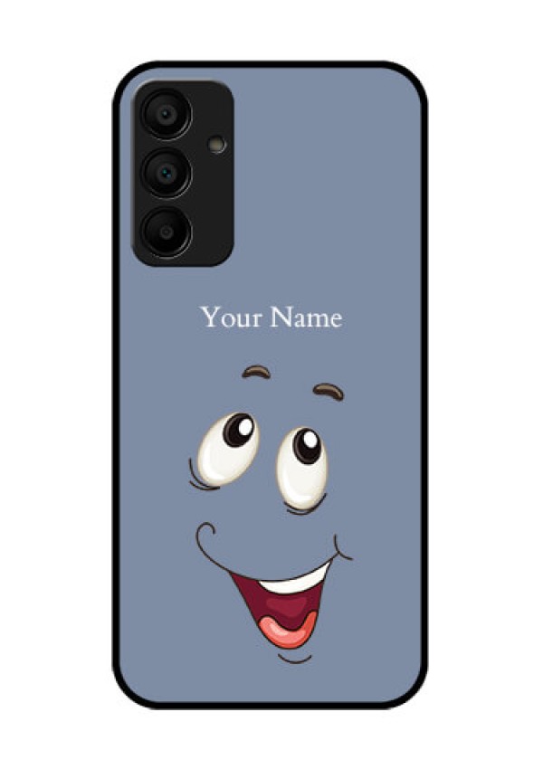 Galaxy F15 5G Custom Glass Phone Case - Laughing Cartoon Face Design