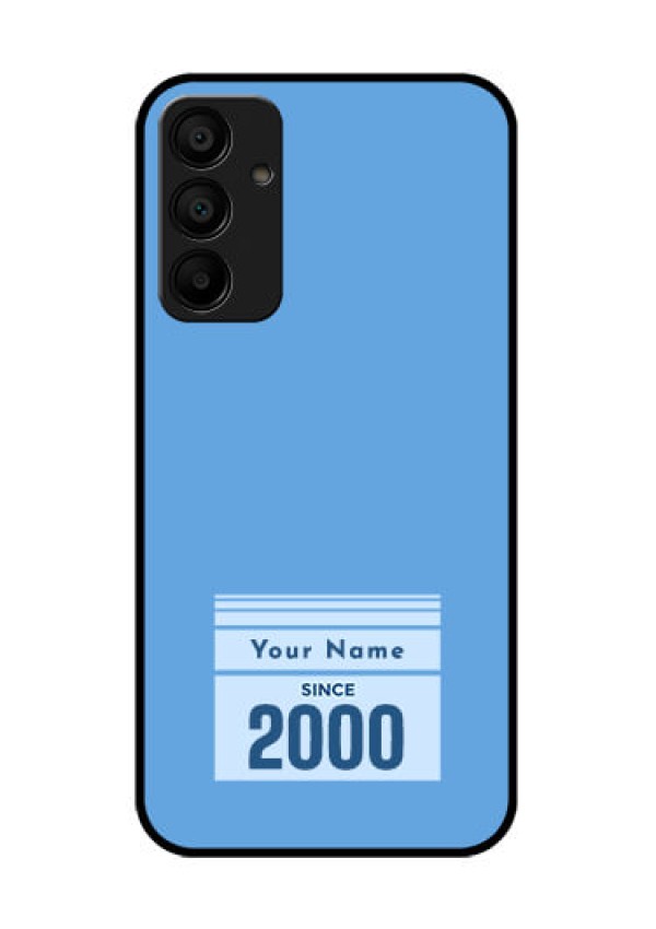 Galaxy F15 5G Custom Glass Phone Case - Custom Year Of Birth Design