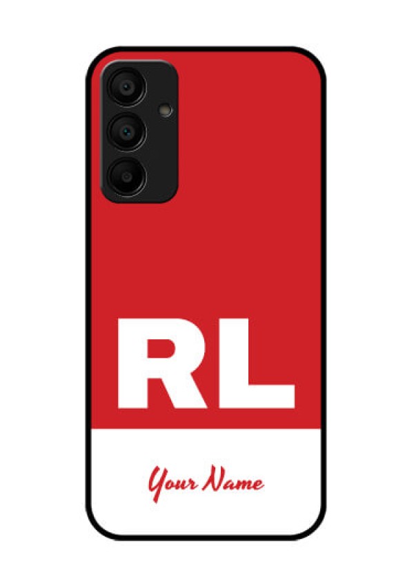 Galaxy F15 5G Custom Glass Phone Case - Dual Tone Custom Text Design