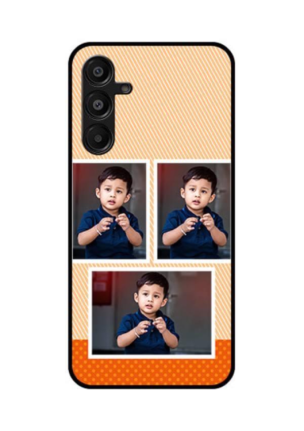 Galaxy F16 5G Custom Glass Phone Case - Bulk Photos Upload Design