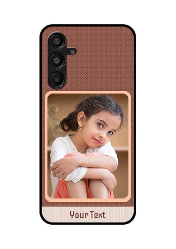 Galaxy F16 5G Custom Glass Phone Case - Simple Pic Upload Design