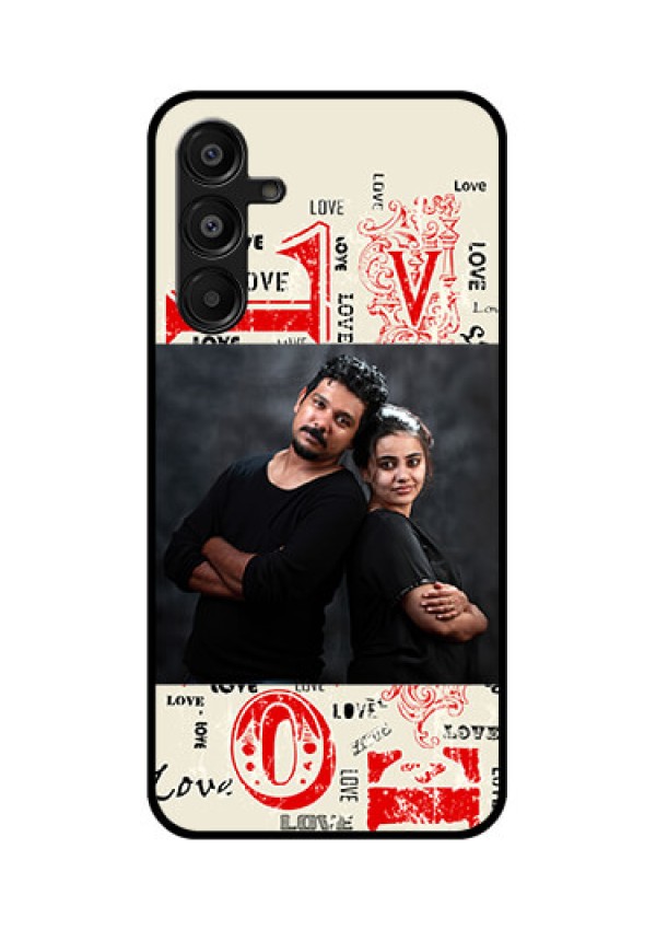 Galaxy F16 5G Custom Glass Phone Case - Trendy Love Design Case