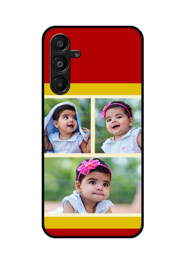Galaxy F16 5G Custom Glass Phone Case - Multiple Pic Upload Design