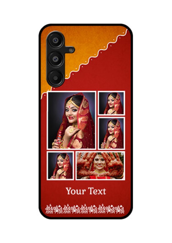 Galaxy F16 5G Custom Glass Phone Case - Wedding Pic Upload Design