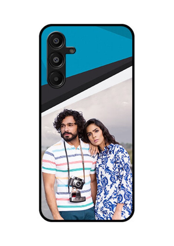 Galaxy F16 5G Custom Glass Phone Case - Simple Pattern Photo Upload Design