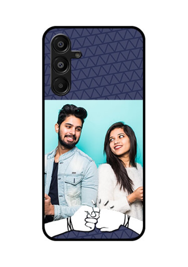 Galaxy F16 5G Custom Glass Phone Case - With Best Friends Design