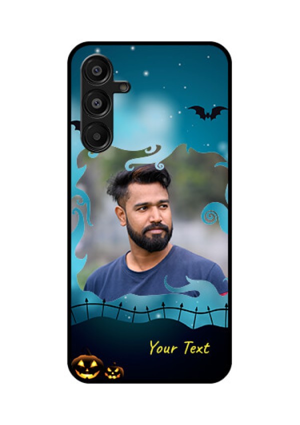 Galaxy F16 5G Custom Glass Phone Case - Halloween Frame Design
