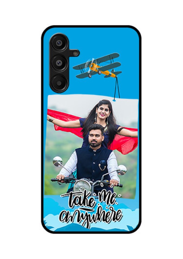 Galaxy F16 5G Custom Glass Phone Case - Traveller Design