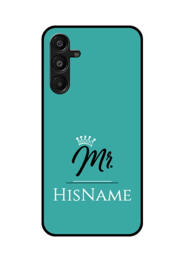 Galaxy F16 5G Custom Glass Phone Case - Mr With Name Design