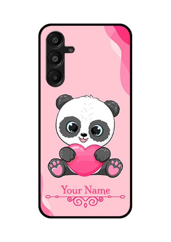 Galaxy F16 5G Custom Glass Phone Case - Cute Panda Design