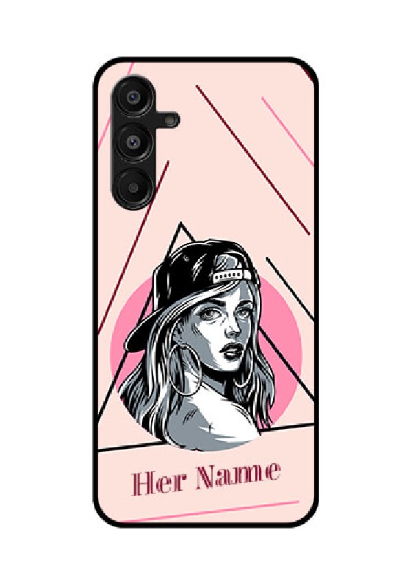 Galaxy F16 5G Custom Glass Phone Case - Rockstar Girl Design