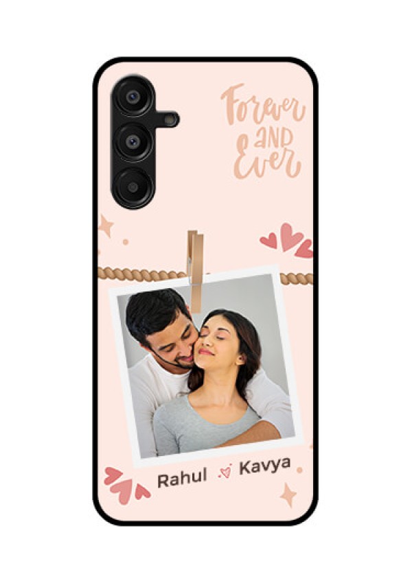 Galaxy F16 5G Custom Glass Phone Case - Forever And Ever Love Design