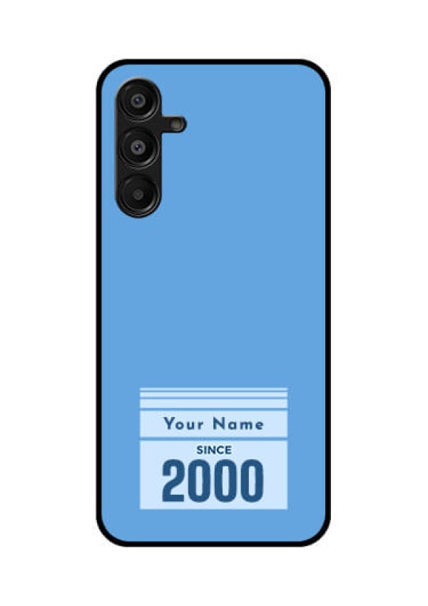 Galaxy F16 5G Custom Glass Phone Case - Custom Year Of Birth Design