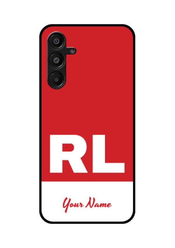 Galaxy F16 5G Custom Glass Phone Case - Dual Tone Custom Text Design