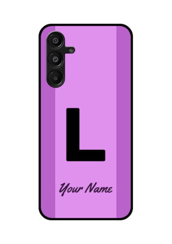Galaxy F16 5G Custom Glass Phone Case - Tricolor Custom Text Design