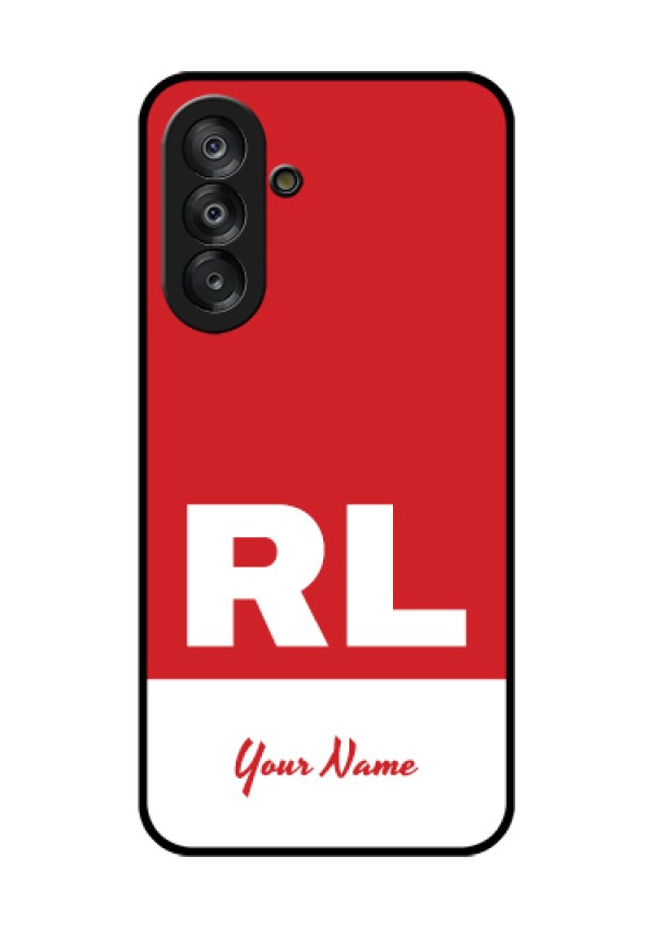 Samsung Galaxy F17 5G Custom Glass Phone Case - Dual Tone Custom Text Design