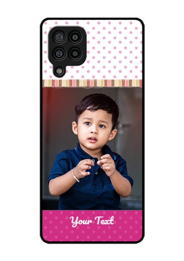 Galaxy F22 Photo Printing on Glass Case  - Cute Girls Cover Design