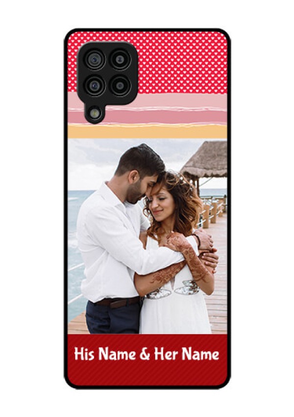 Galaxy F22 Custom Glass Mobile Case  - Premium Case Design