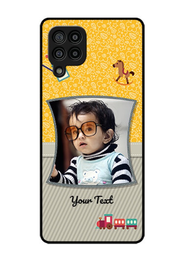 Galaxy F22 Personalized Glass Phone Case  - Baby Picture Upload Design