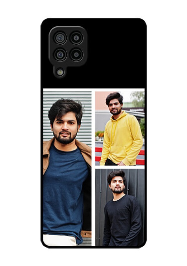 Galaxy F22 Photo Printing on Glass Case  - Upload Multiple Picture Design