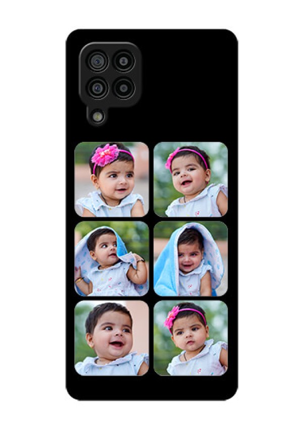 Galaxy F22 Photo Printing on Glass Case  - Multiple Pictures Design