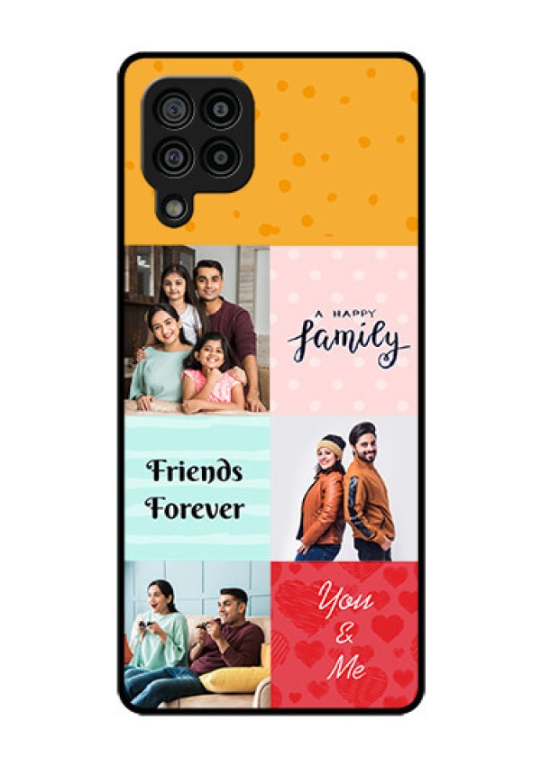 Galaxy F22 Personalized Glass Phone Case  - Images with Quotes Design