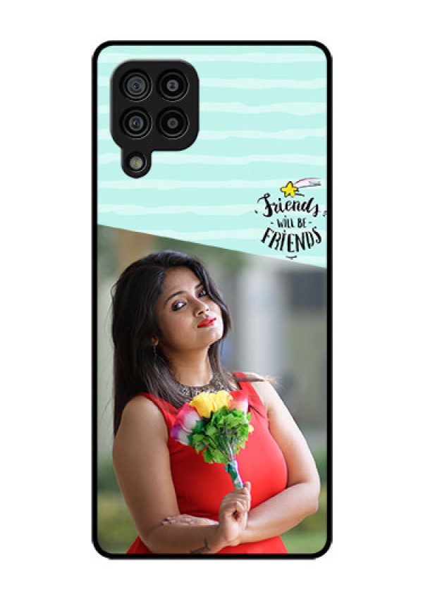 Galaxy F22 Custom Glass Phone Case  - Friends Picture Icon Design