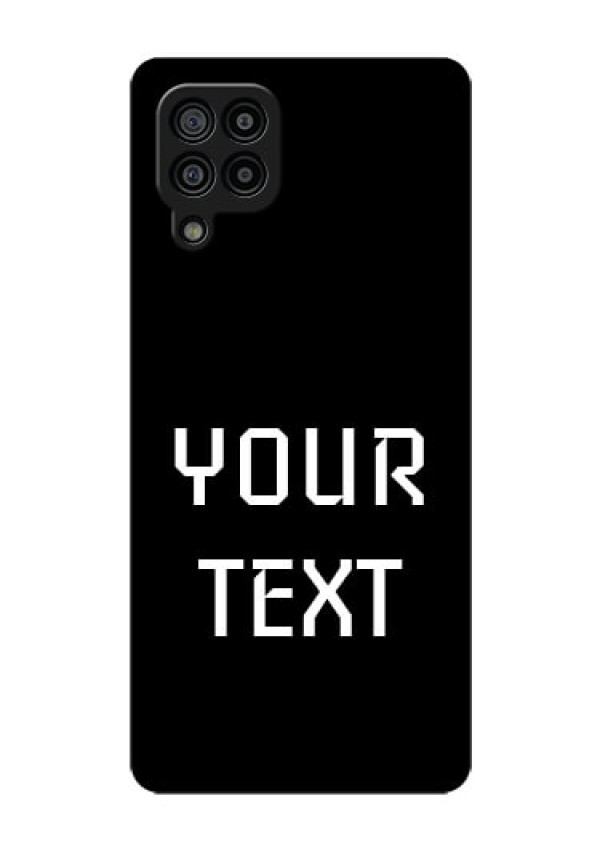 Galaxy F22 Your Name on Glass Phone Case