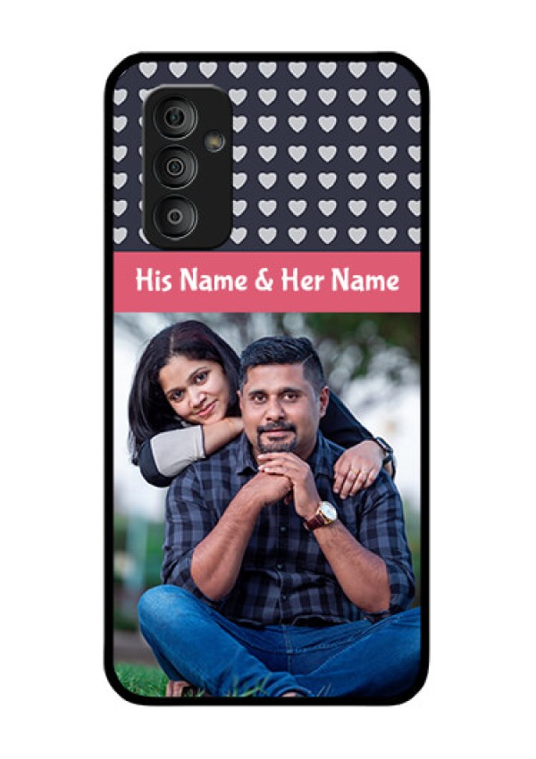 Galaxy F23 5G Custom Glass Mobile Case - Love Symbols Design
