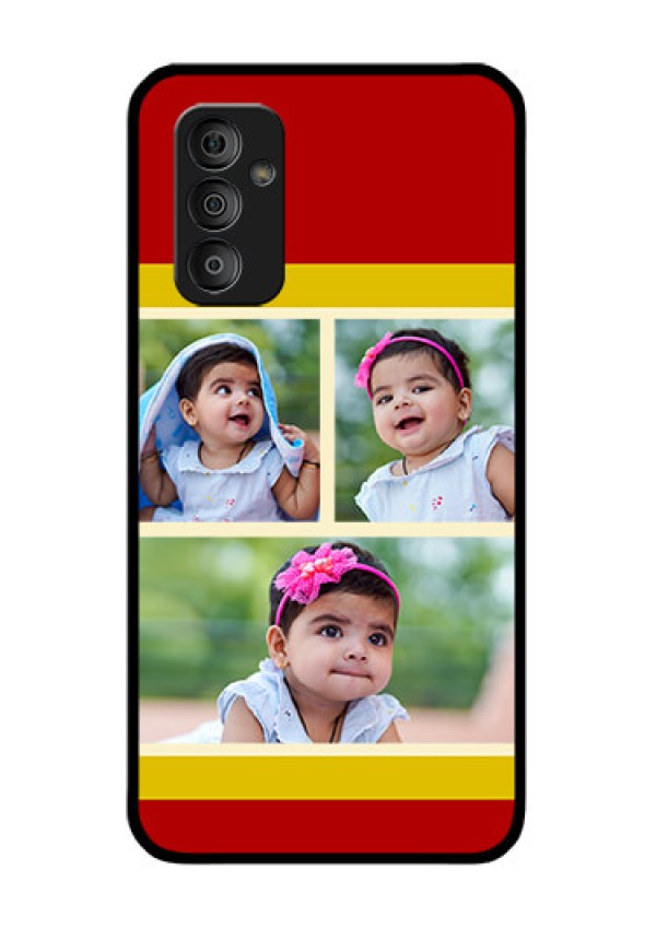 Galaxy F23 5G Custom Glass Mobile Case - Multiple Pic Upload Design