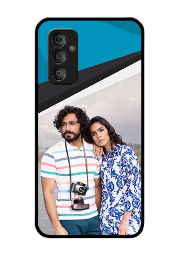 Galaxy F23 5G Photo Printing on Glass Case - Simple Pattern Photo Upload Design