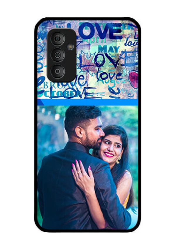 Galaxy F23 5G Custom Glass Mobile Case - Colorful Love Design