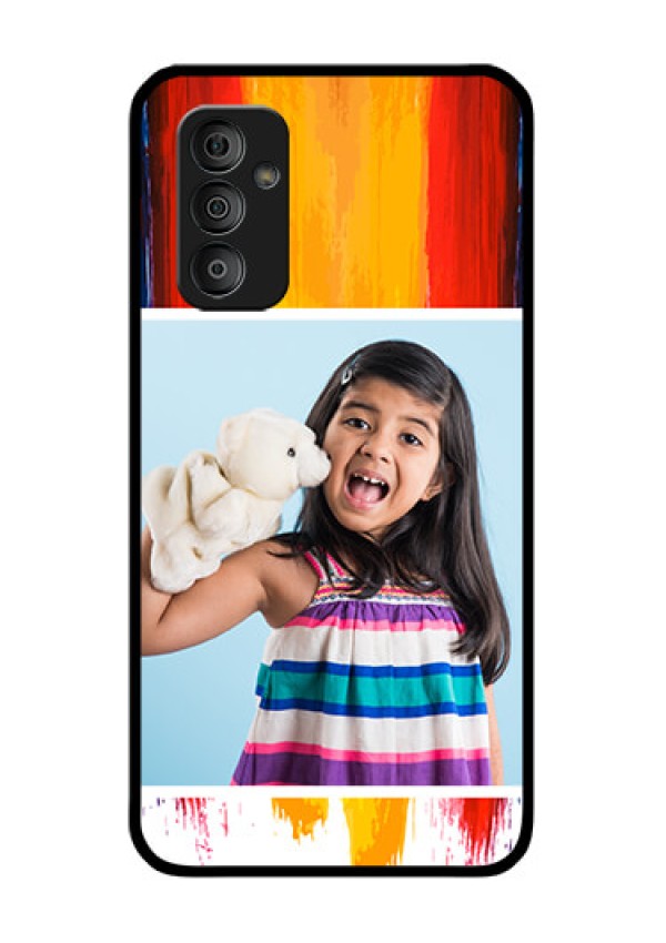 Galaxy F23 5G Personalized Glass Phone Case - Multi Color Design