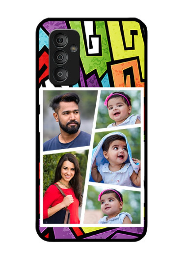 Galaxy F23 5G Custom Glass Phone Case - Graffiti pattern Design