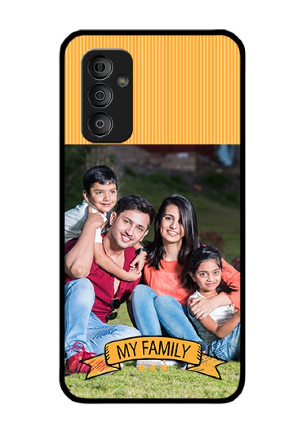 Galaxy F23 5G Custom Glass Phone Case - My Family Design