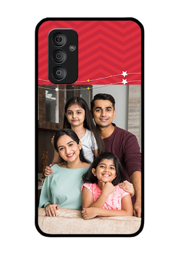 Galaxy F23 5G Personalized Glass Phone Case - Happy Family Design