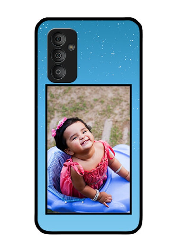 Galaxy F23 5G Custom Glass Mobile Case - Wave Pattern Colorful Design