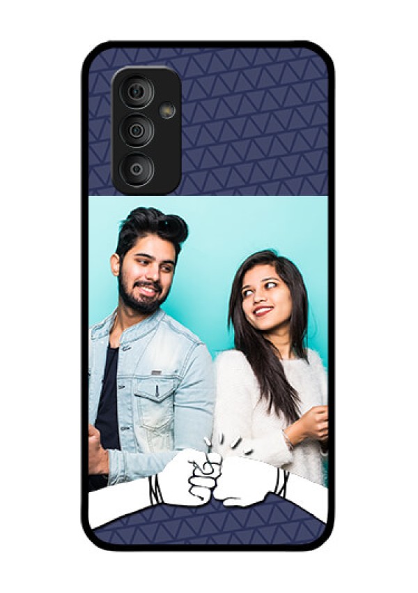 Galaxy F23 5G Photo Printing on Glass Case - with Best Friends Design