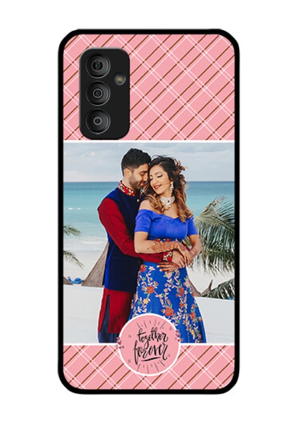 Galaxy F23 5G Personalized Glass Phone Case - Together Forever Design