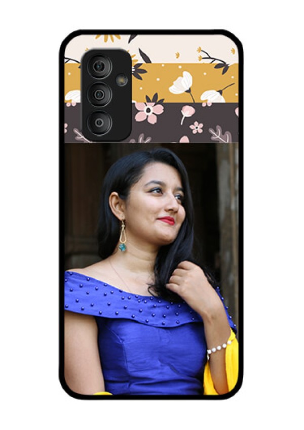 Galaxy F23 5G Custom Glass Phone Case - Stylish Floral Design