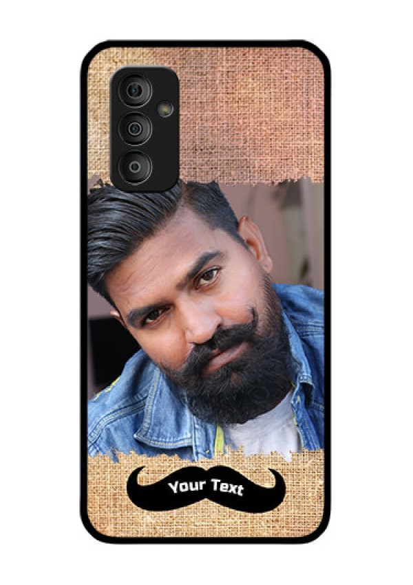 Galaxy F23 5G Personalized Glass Phone Case - with Texture Design
