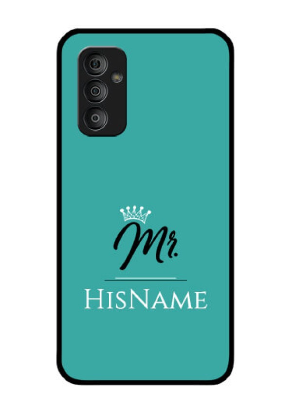 Galaxy F23 5G Custom Glass Phone Case Mr with Name