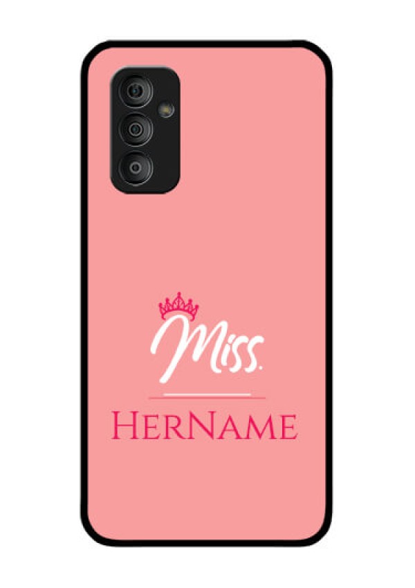 Galaxy F23 5G Custom Glass Phone Case Mrs with Name