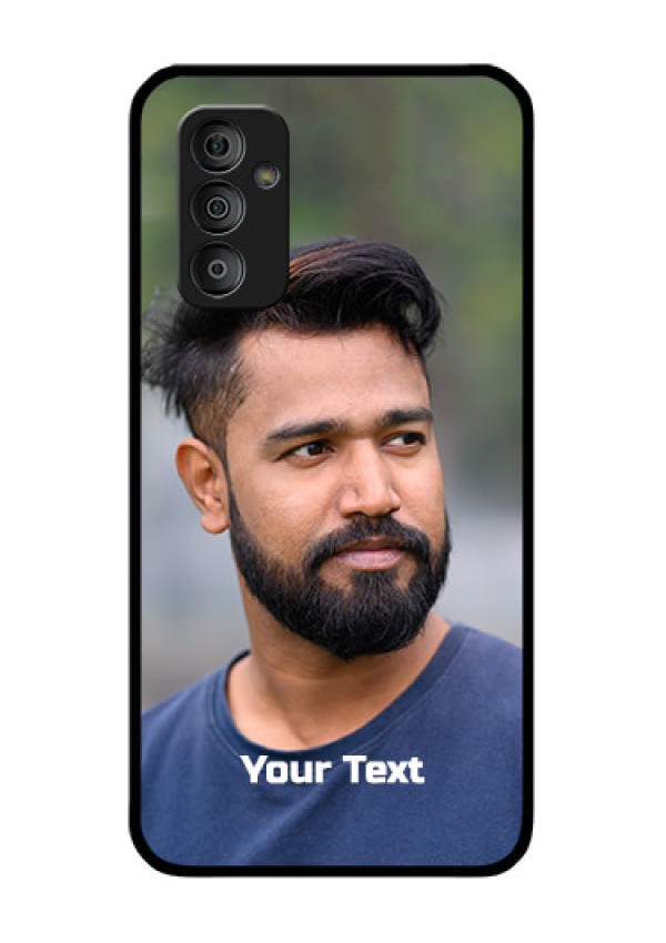 Galaxy F23 5G Glass Mobile Cover: Photo with Text