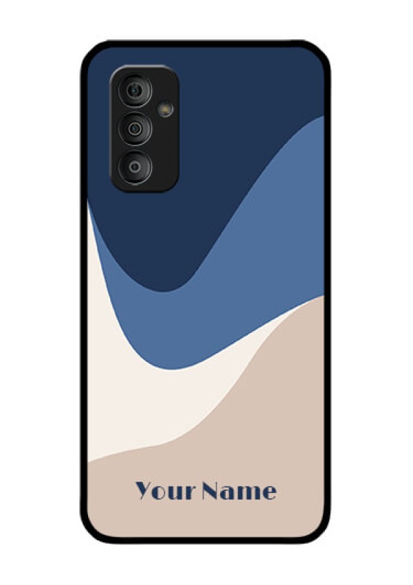 Galaxy F23 Custom Glass Phone Case - Abstract Drip Art Design