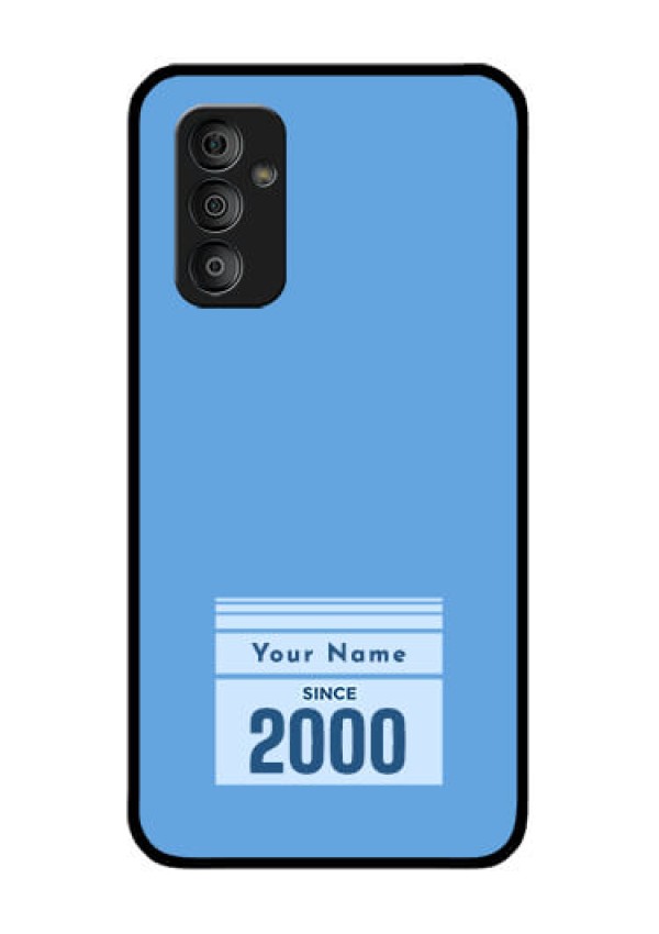 Galaxy F23 Custom Glass Mobile Case - Custom Year of birth Design