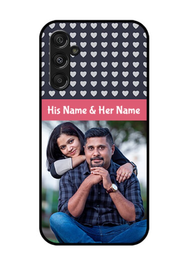 Galaxy F34 5G Custom Glass Phone Case - Love Symbols Design