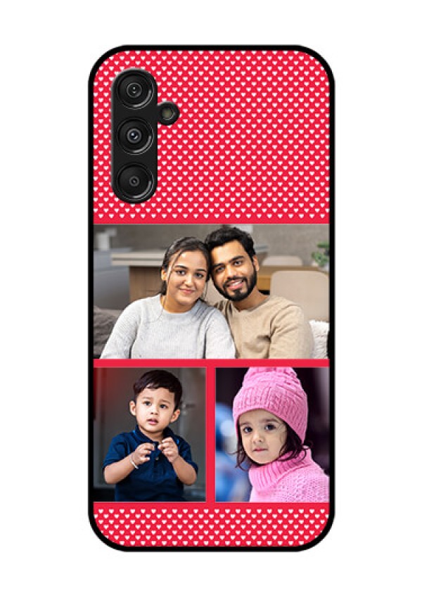 Galaxy F34 5G Custom Glass Phone Case - Bulk Photo Upload Design