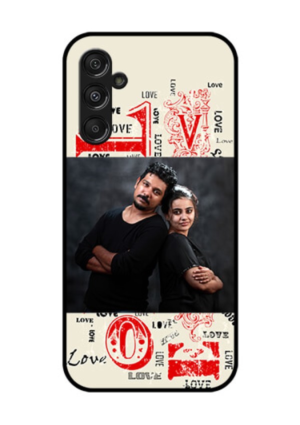Galaxy F34 5G Custom Glass Phone Case - Trendy Love Design Case